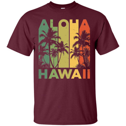 Vintage Hawaiian Islands T-shirt Maroon