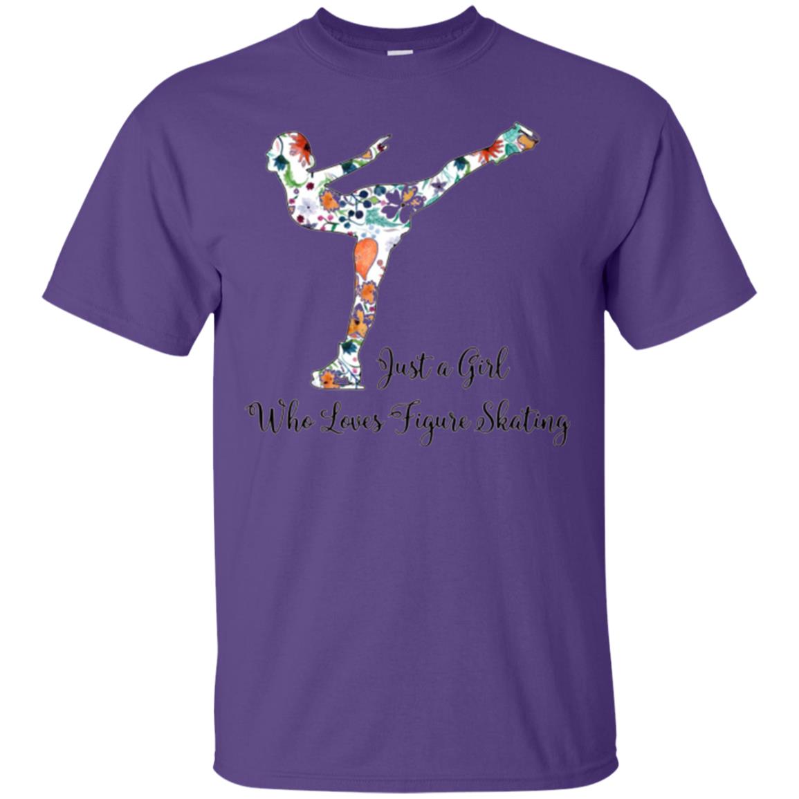 Just A Girl Who Loves Figure Skating T-shirt Purple