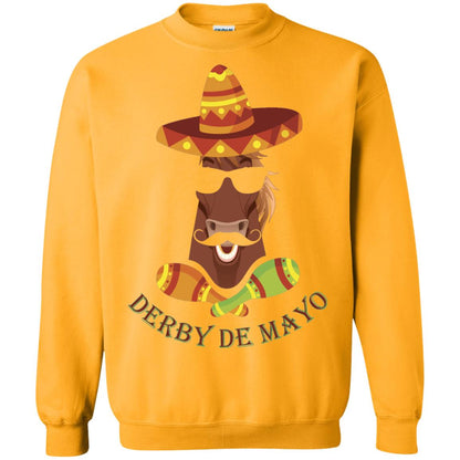 Derby De Mayo Kentucky Horse Race Sombrero Mexican T-shirt Gold