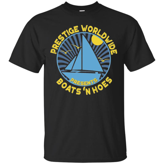Sailing T-shirt Prestige Worldwide Presents Boats_n Hoes Black