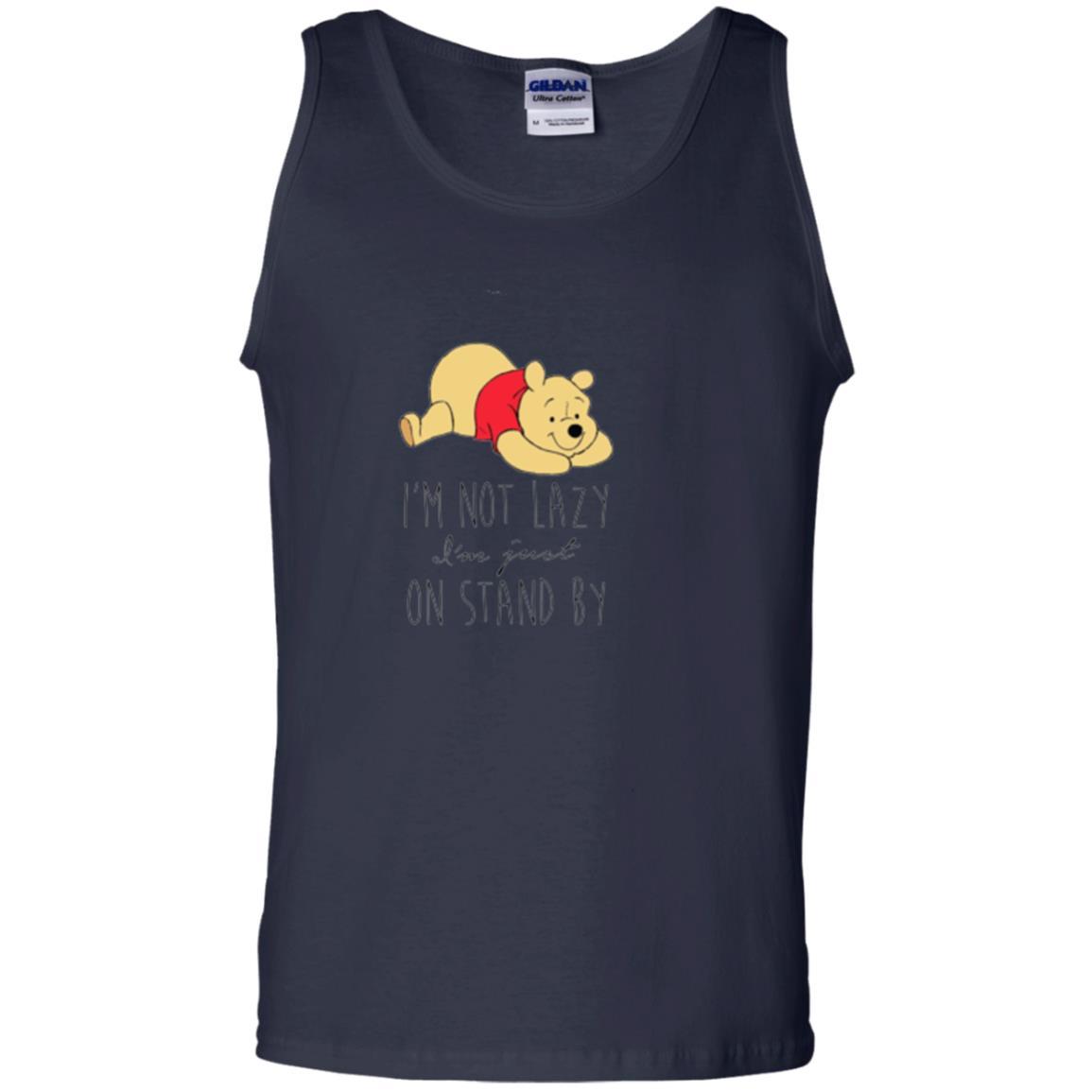 Cartoon T-shirt I'm Not Lazy I'm Just On Stand By Navy