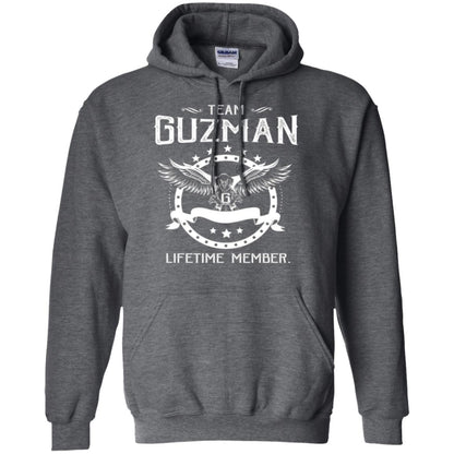 Family T-shirt Team Guzman Lifetime Member Dark Heather