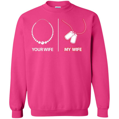 Your Wife My Wife Military Husband Shirt Heliconia