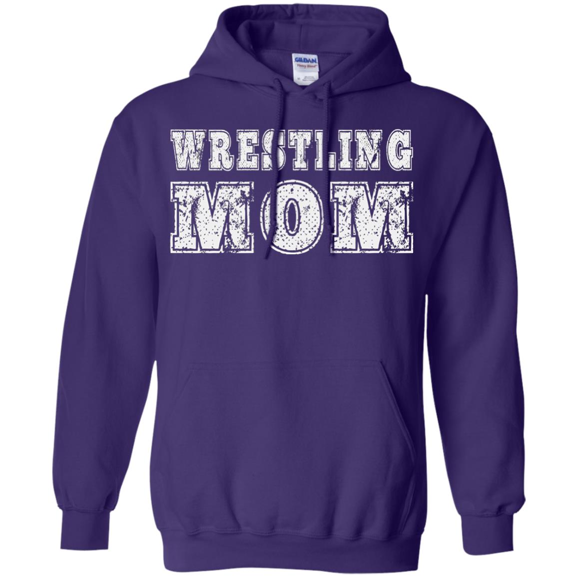 Wrestling Mom Mommy T-shirt Purple