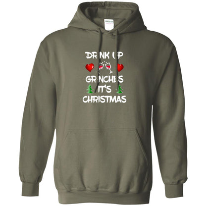 Christmas T-shirt Drink Up Grinches It_s Christmas Military Green