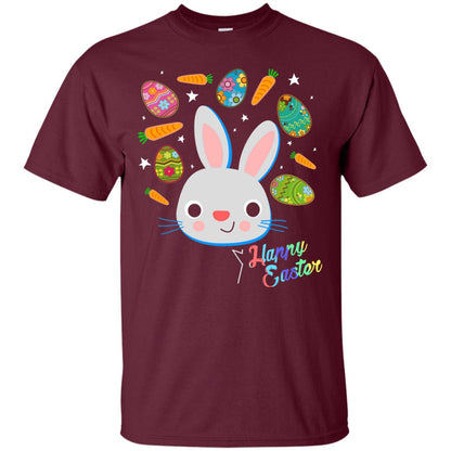 Happy Easter Bunny And Carrot Shirt Maroon