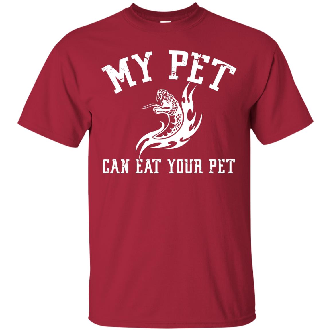 My Pet Can Eat Your Pet Snack Lover T-shirt Cardinal