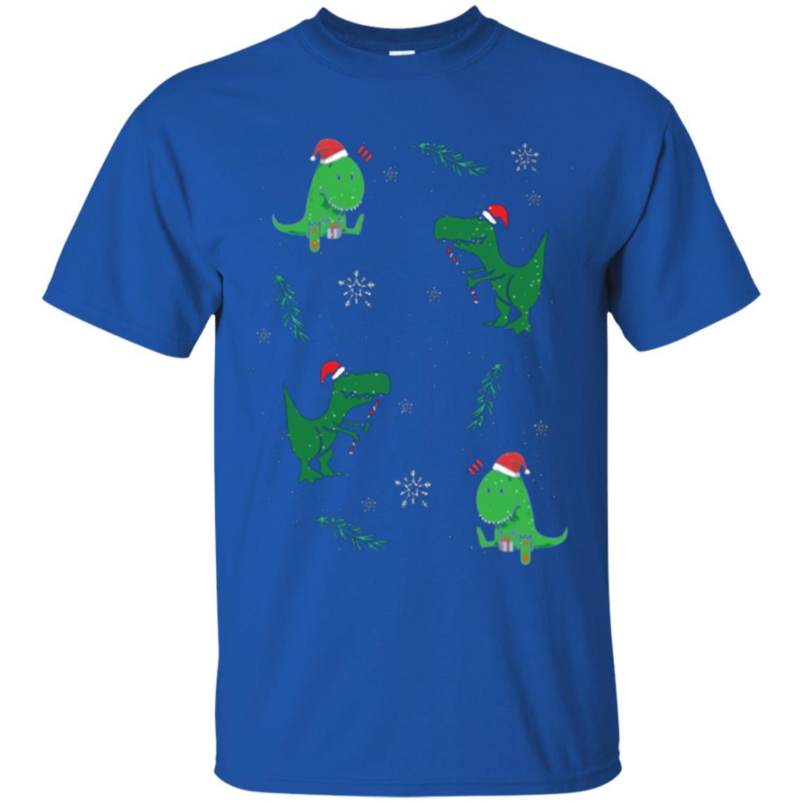 Funny Christmas T-shirt Merry Christmas Dinosaur Royal