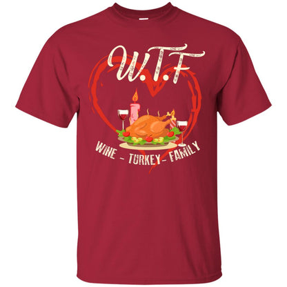 Turkey Wine Family Thanksgiving Drinking Gift Shirt For Family Cardinal