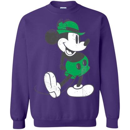 Mickey Mouse St. Patrick_s Day T-shirt Purple