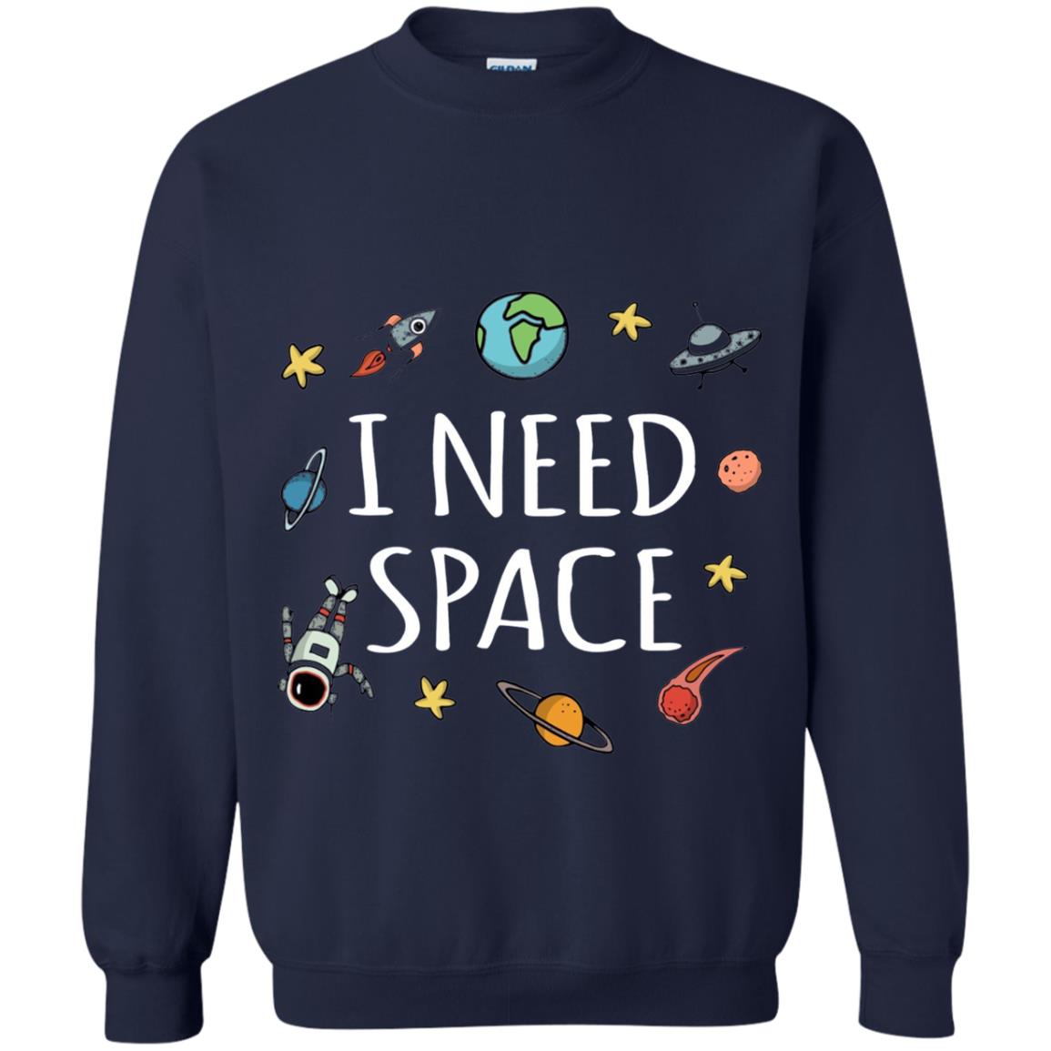 Funny I Need Space T-shirt Navy