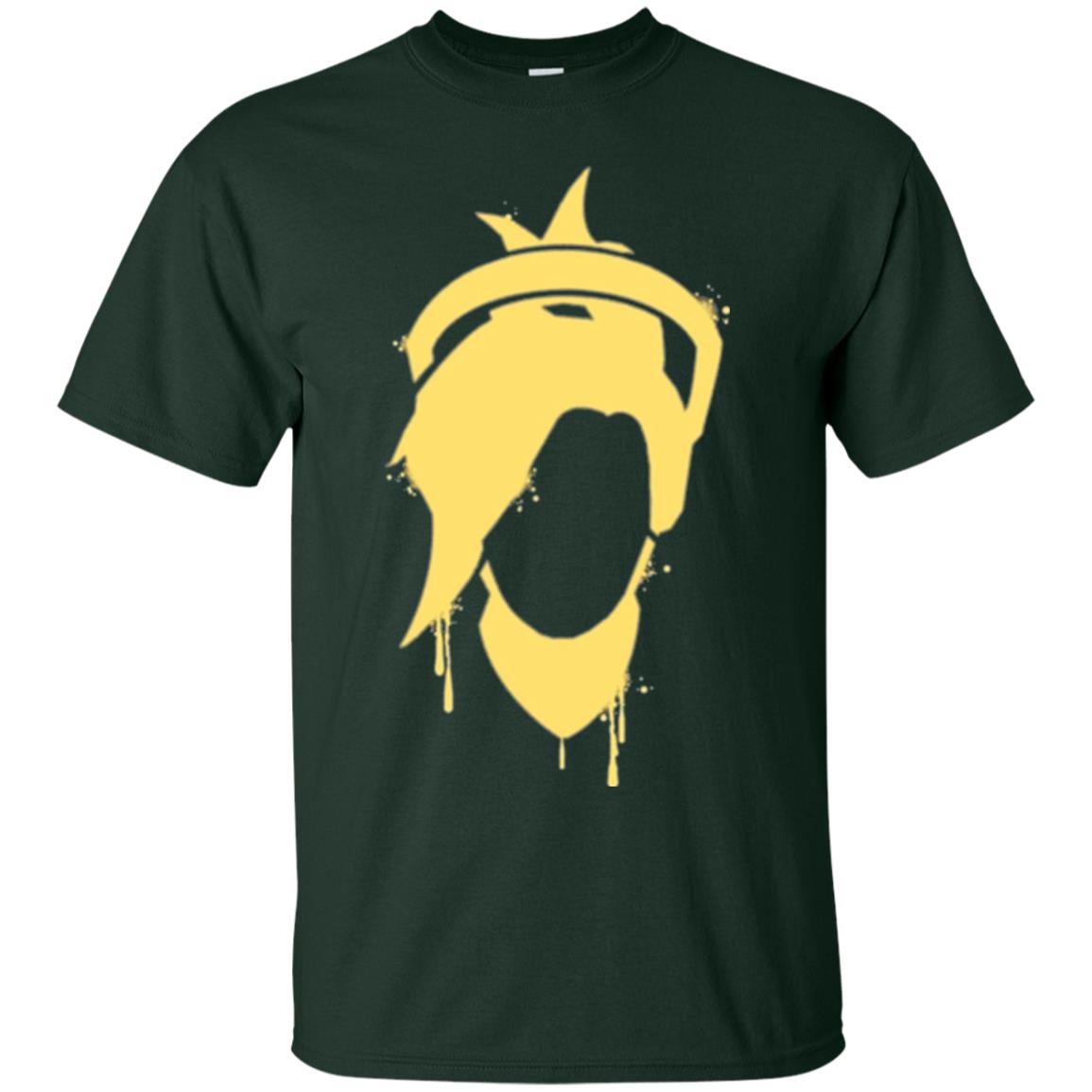 Overwatch Mercy Icon Spray T-shirt Forest Green