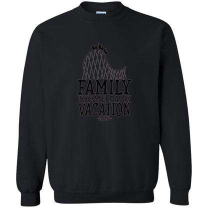 Family T-shirt Vacation 2018 Theme Park Roller Coaster Black