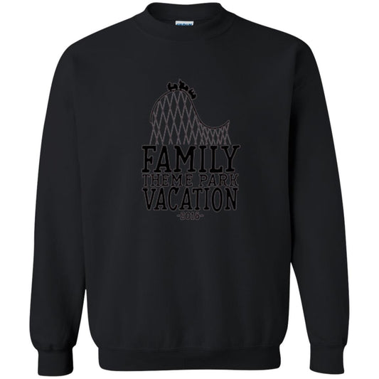 Family T-shirt Vacation 2018 Theme Park Roller Coaster Black
