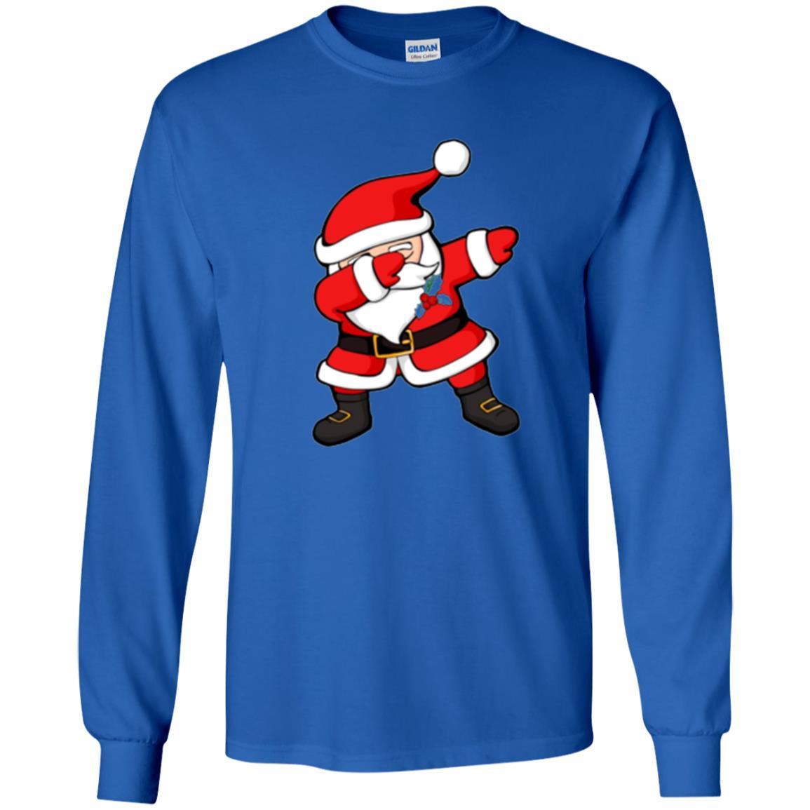 Christmas T-shirt Dabbing Santa Claus Christmas Dab Novelty Royal