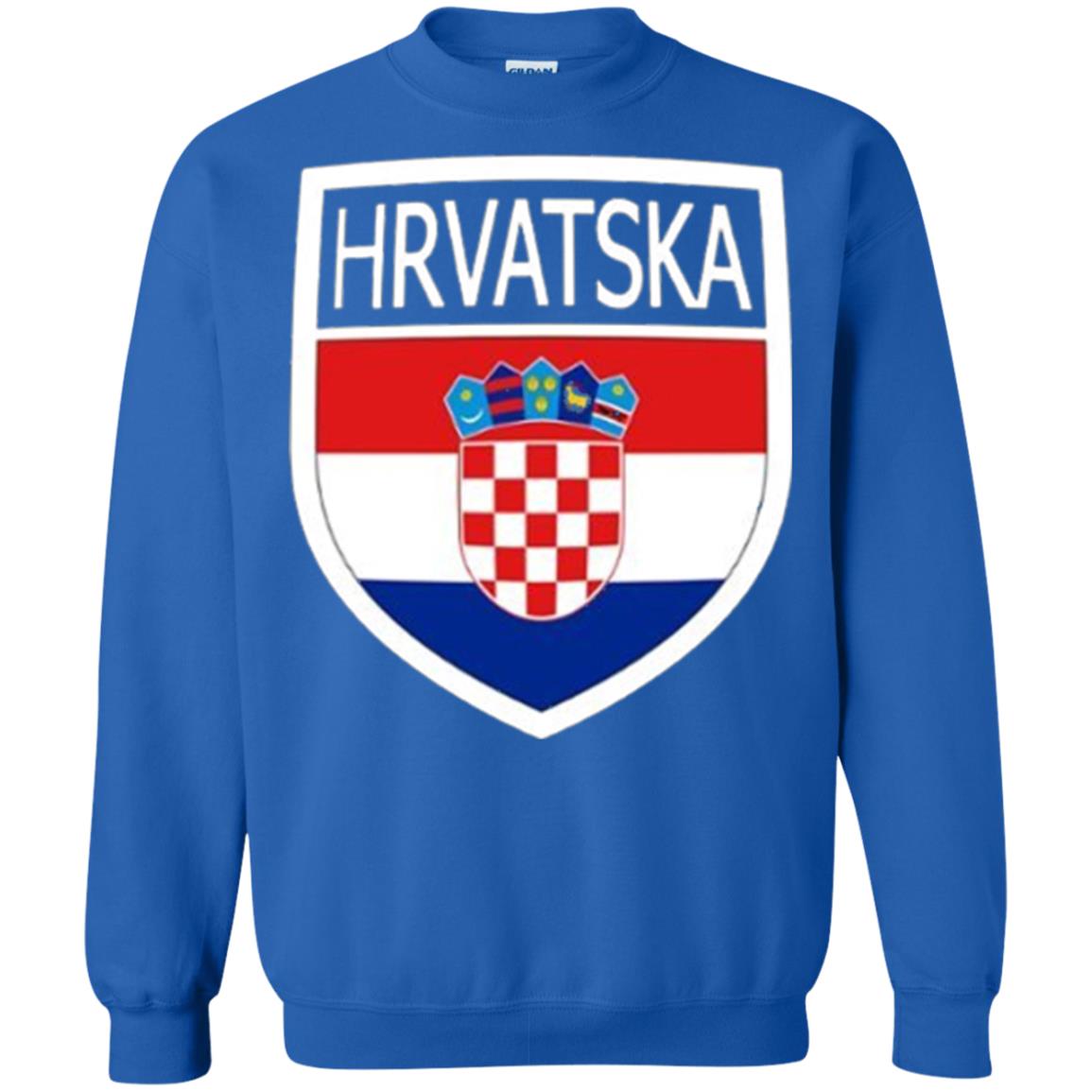 Croatia Shield T-shirt Hrvatska Patch Croatian Flag Badge Royal