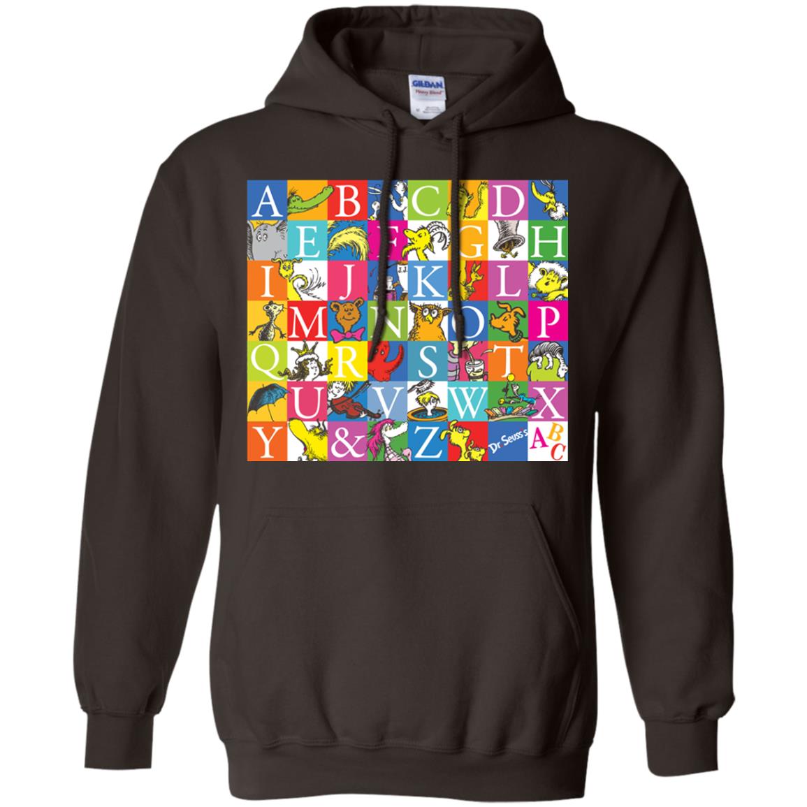 Dr. Seuss A To Z Gift Shirt For Funny Man Dark Chocolate