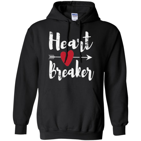 Valentines Day T-shirt Heart Breaker T-shirt Black