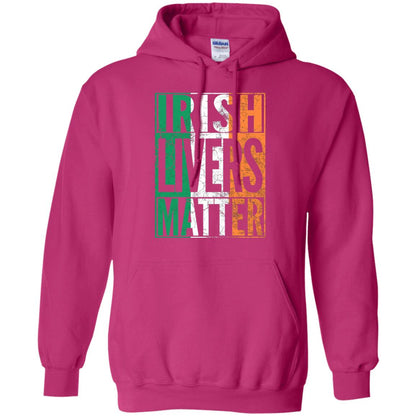 Irish Livers Matter St. Patrick_s Day T-shirt Heliconia