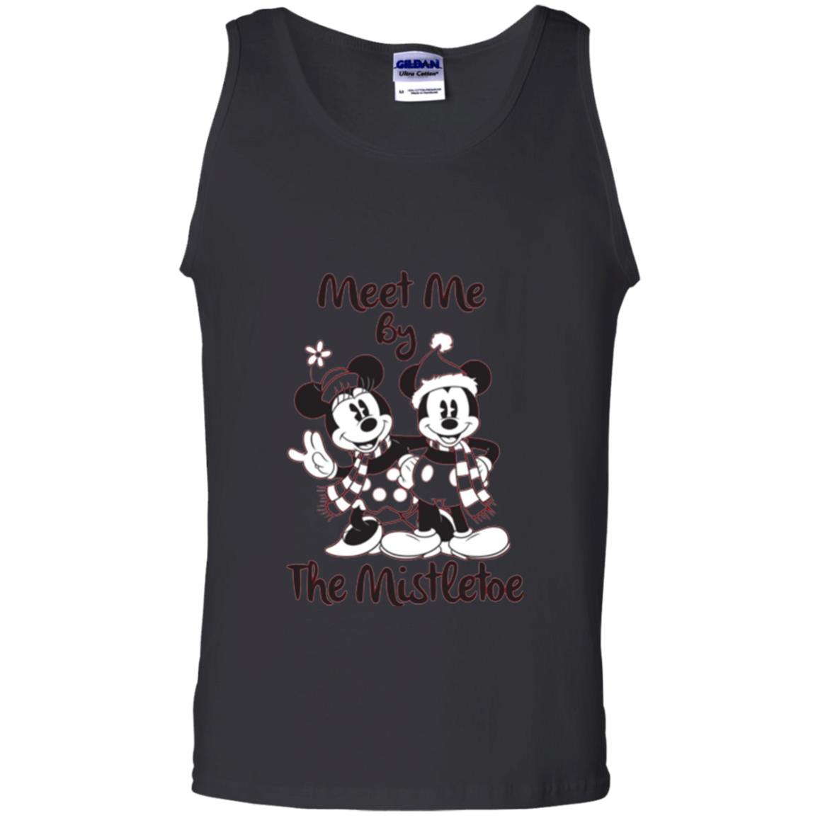 Christmas T-shirt Meet Me By Mistletoe Black