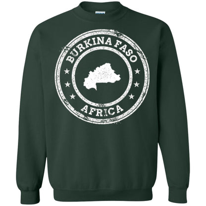 Burkina Faso Africa Passport Stamp T-shirt Forest Green