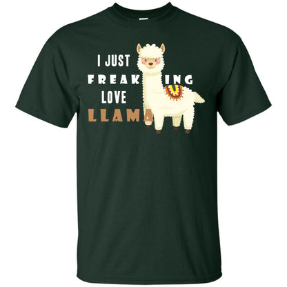 I Just Freaking Love Llama Shirt Forest