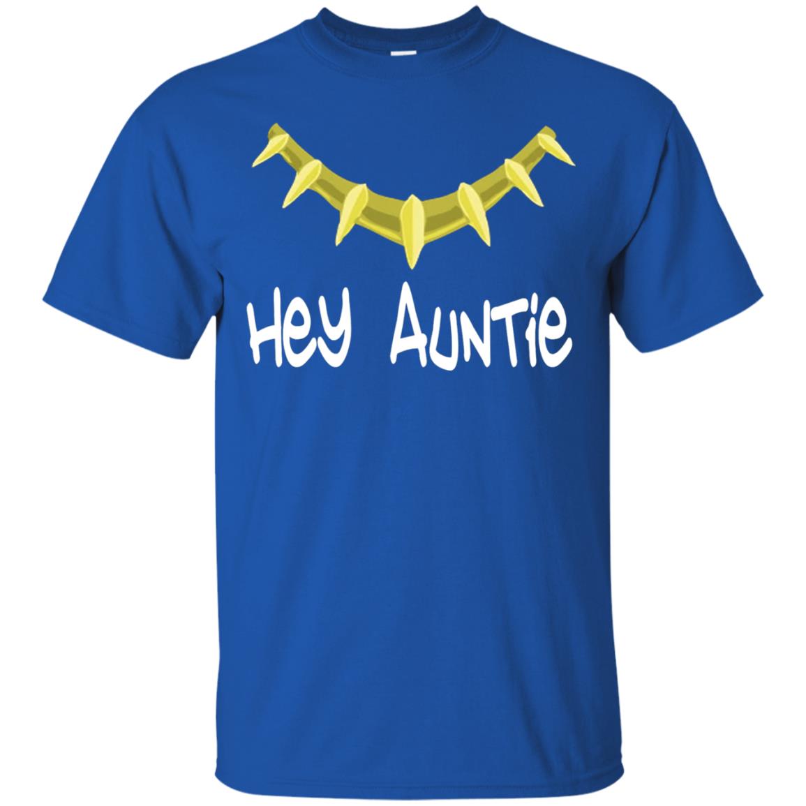 Hey Auntie Funny Aunt T-shirt Royal