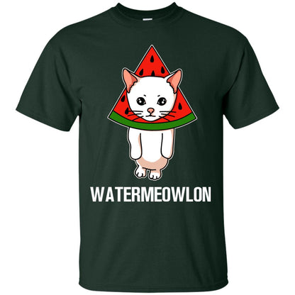 Watermeowlon Funny Summer Melon Fruit Shirt Forest