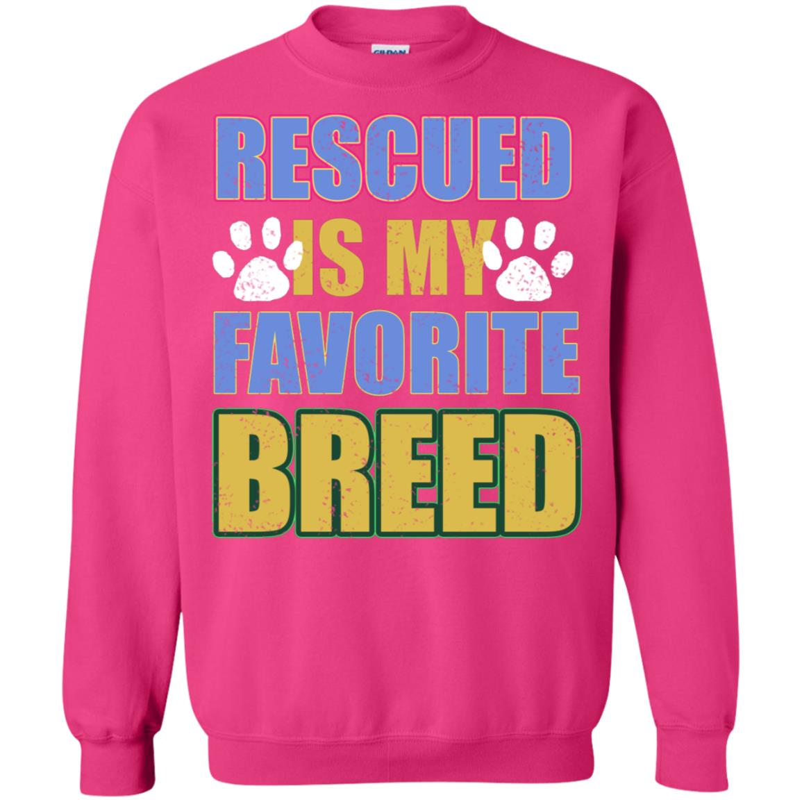 Rescued Is My Favorite Breed Shirt Heliconia