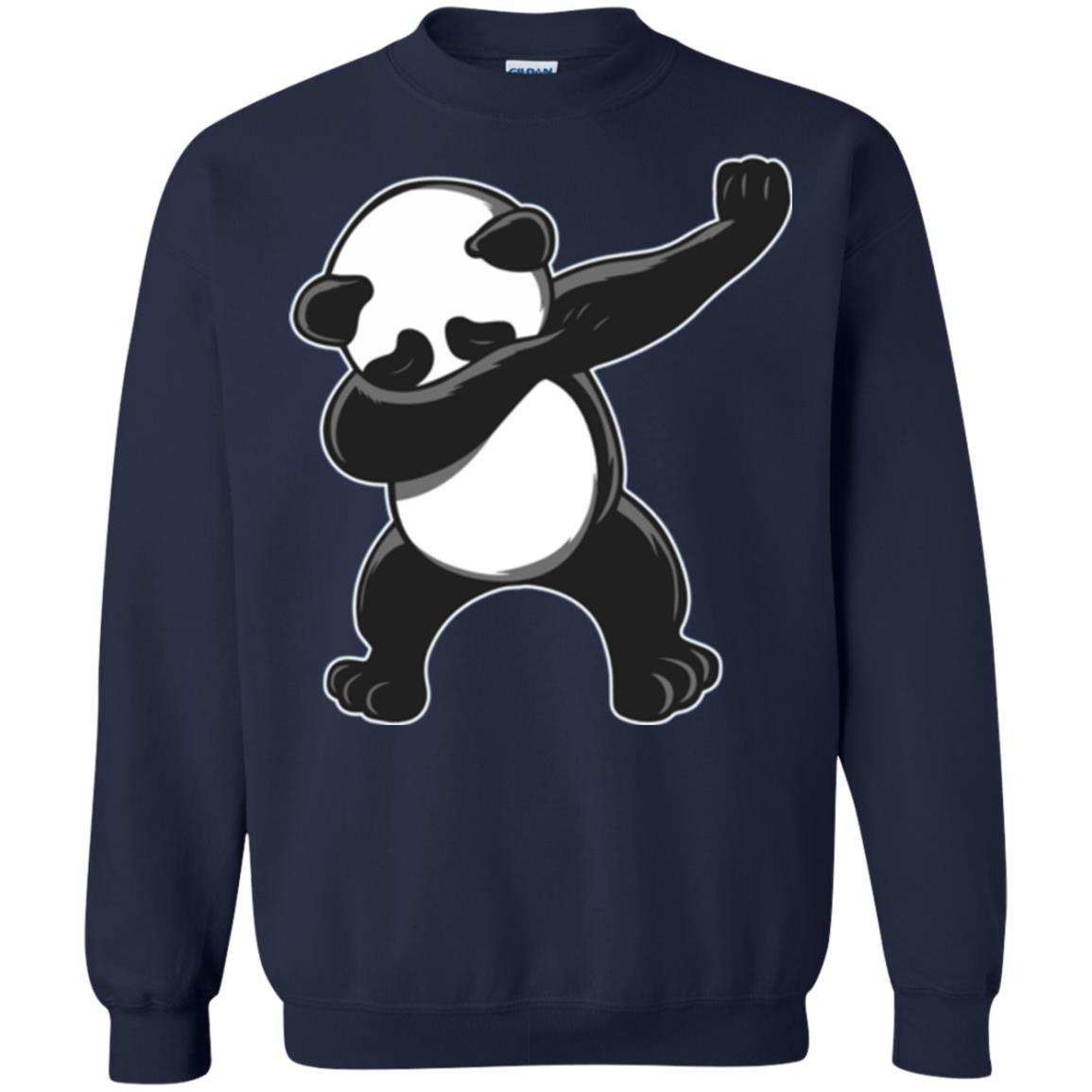 Funny Panda Dab T-shirt Cute Dabbing Panda Navy