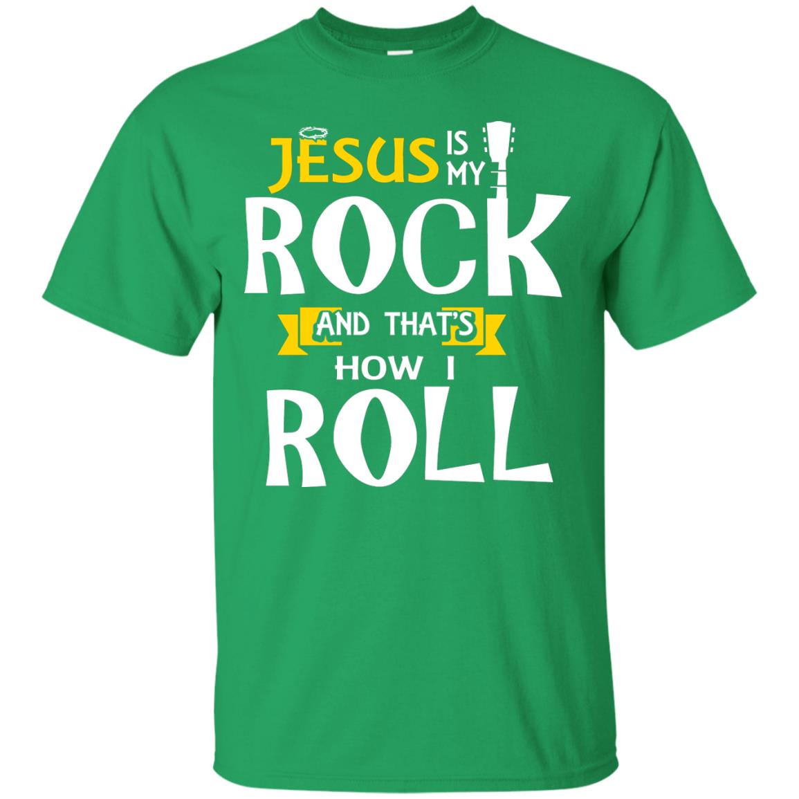 Jesus Is My Rock Christian Shirt For Rock Lover Irish Green
