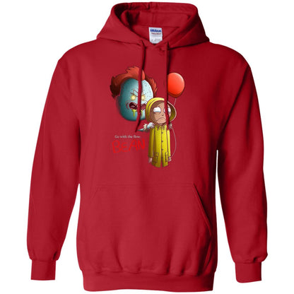 Go With The Flow It And Bean Horror Movie Shirt Red