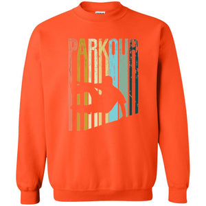 Parkour T-shirt Distressed Style Parkour Silhouette