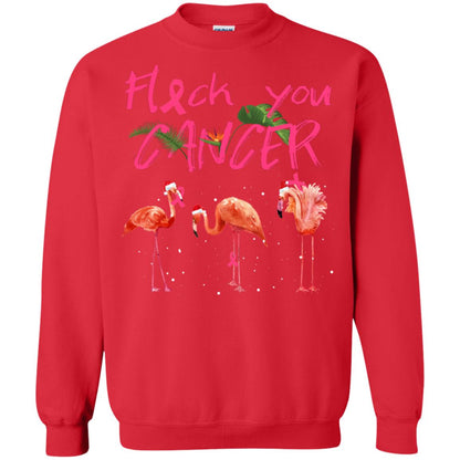 Flock You Cancer Breast Cancer Awareness Gift Shirt Red