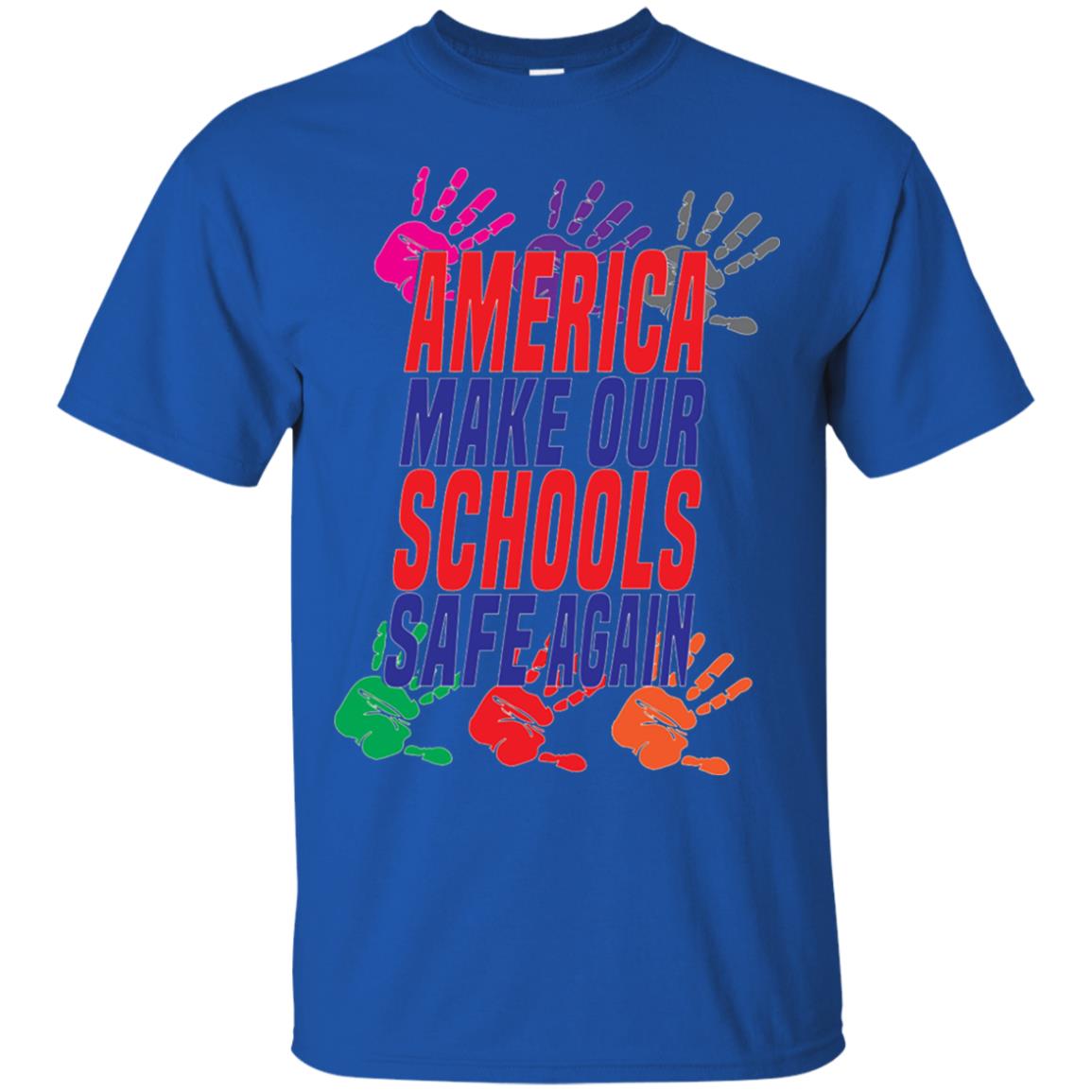 America Make Our Schools Safe Again Gu Control T-shirt Royal
