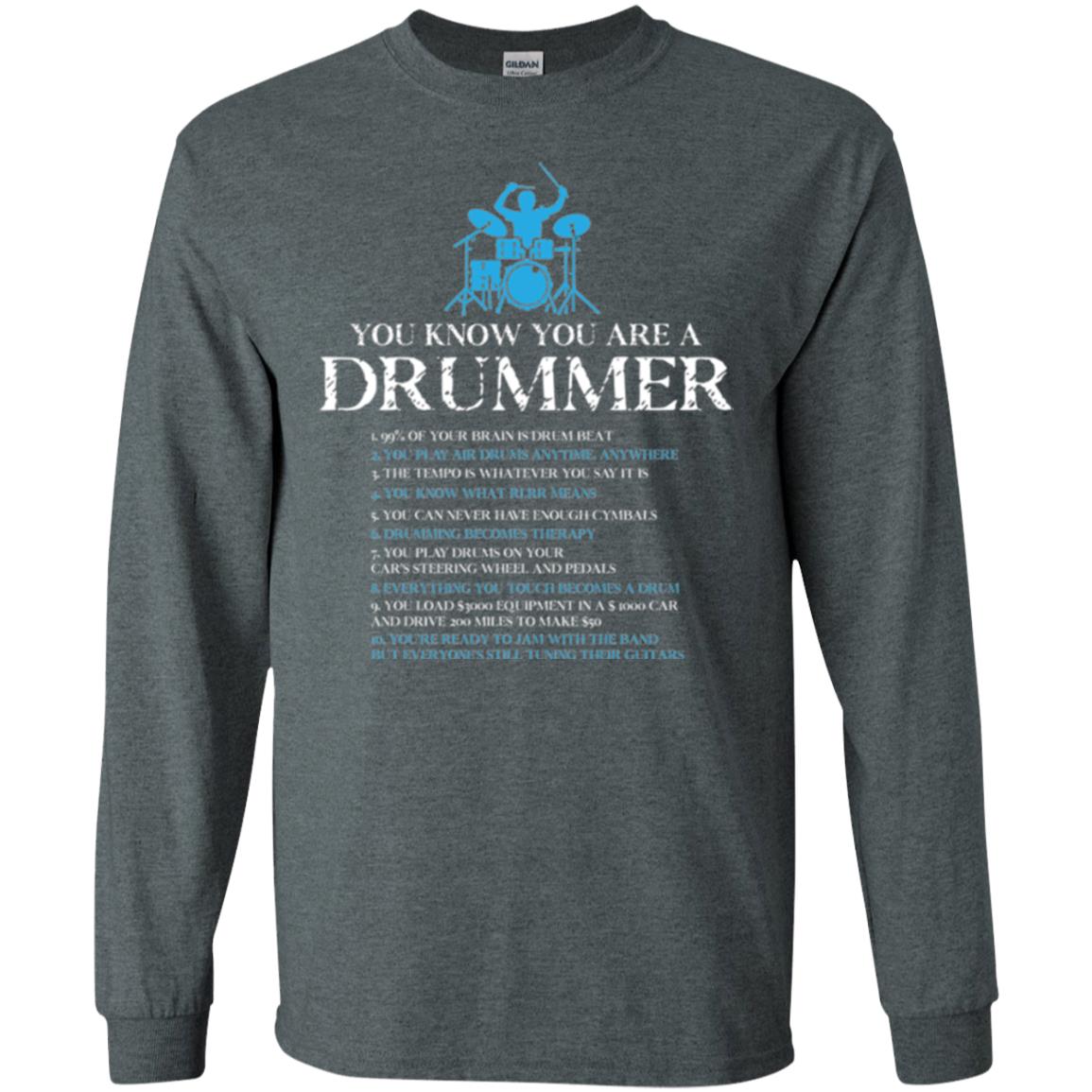 Drummer T-shirt You_re A Drummer Dark Heather