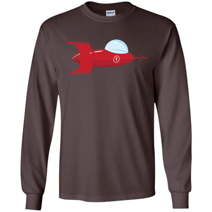 Vintage Spaceship Video Game Gamer T-shirt Dark Chocolate