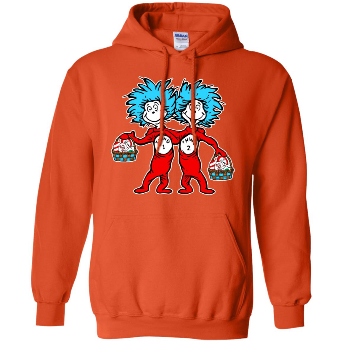 Dr. Seuss Thing 1 Thing 2 Easter Egg T-shirt Orange