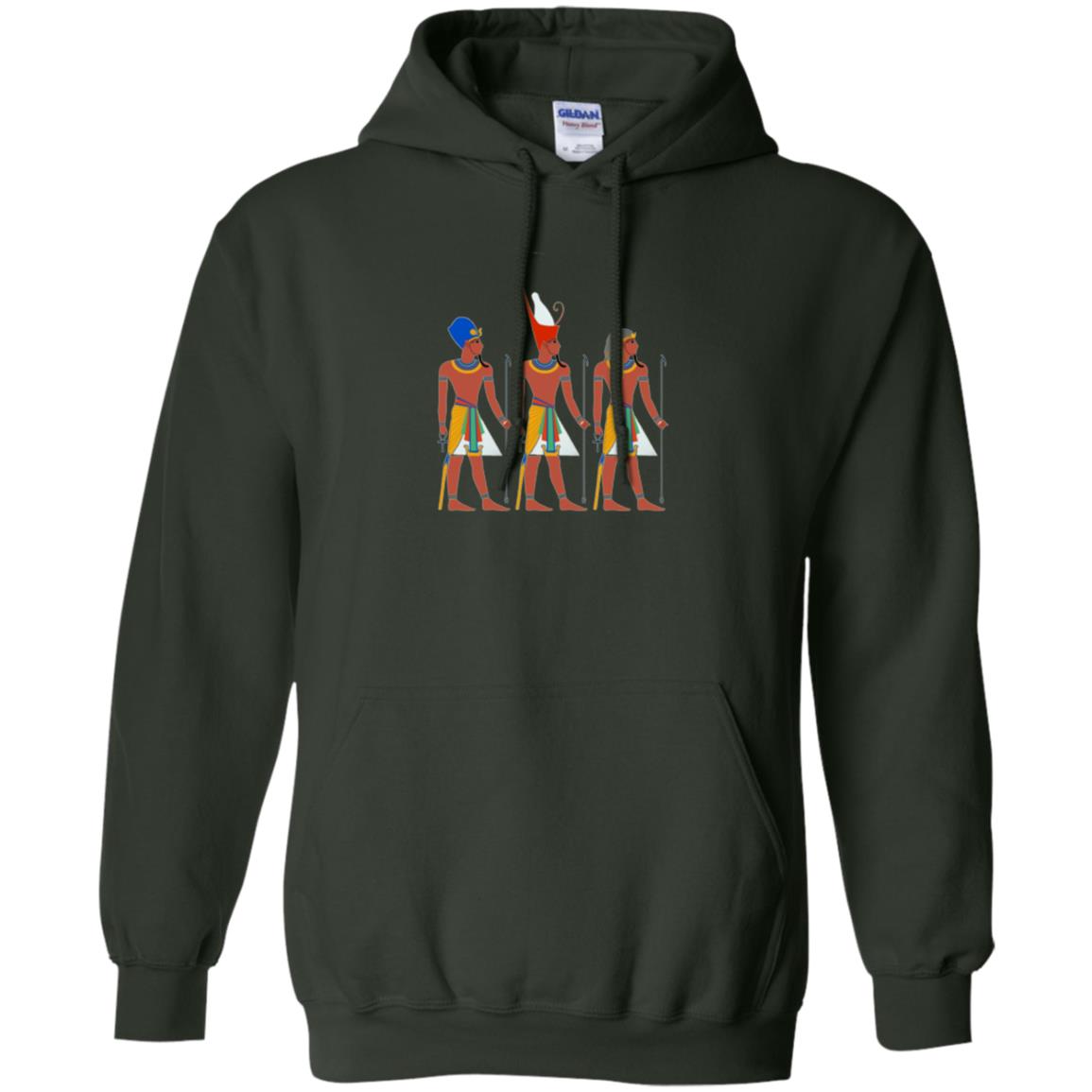 Ancient Egypt Pharaoh Art T-shirt Forest Green