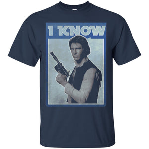 Film T-shirt Han Solo Iconic Unscripted I Know Graphic