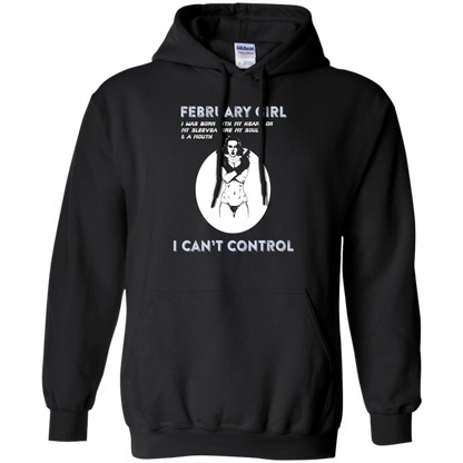 February Girl I Was Born With My Heart T-shirt Black
