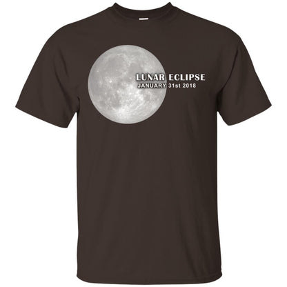Eclipse January 31st 2018 Total Lunar Eclipse Shirts Dark Chocolate