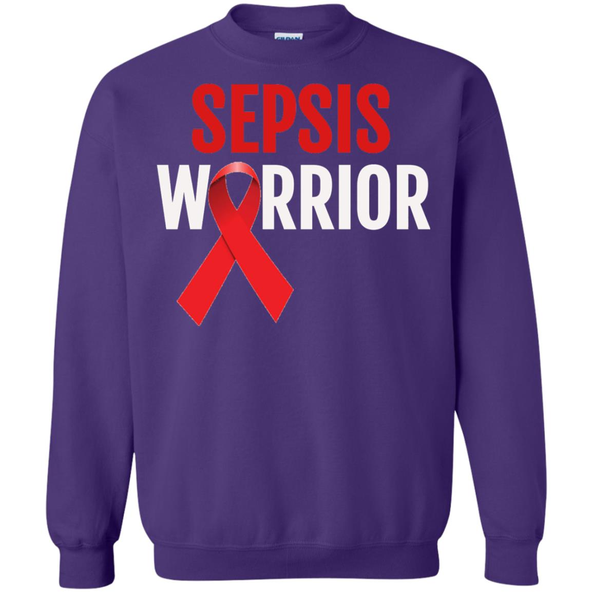 Sepsis Warrior Awareness Faith T-shirt Purple