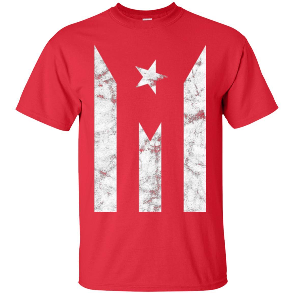 Boricua T-shirt Puerto Rico Black Flag T-shirt Red