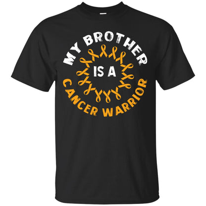My Brother Is A Cancer Warrior Sarcoma Awareness T-shirt Black