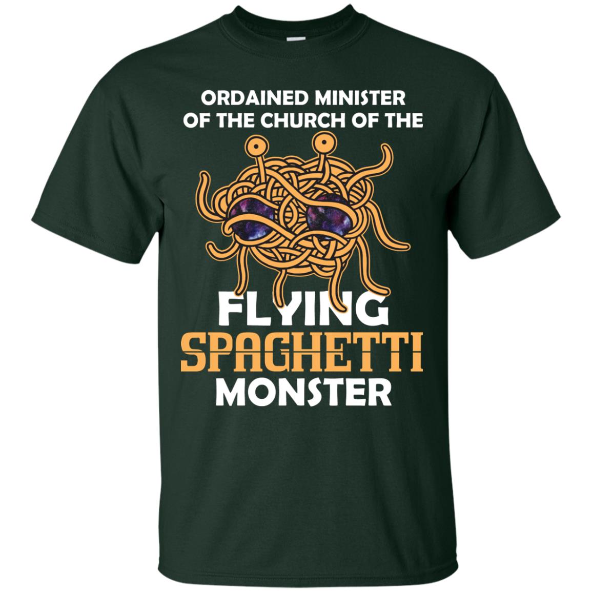 Ordained Minister Of The Church Of The Flying Spaghetti Monster Pastafarian T-shirt Forest