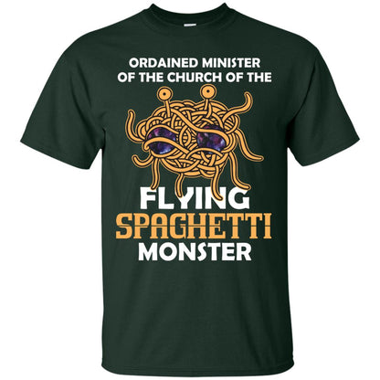 Ordained Minister Of The Church Of The Flying Spaghetti Monster Pastafarian T-shirt Forest