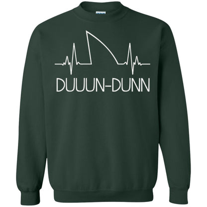Funny Shark Shirt Feat. Shark Heartbeat Shark Lovers T-shirt Forest Green