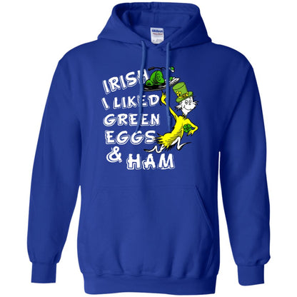 Irish I Liked Green Eggs And Ham T-shirt Royal