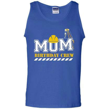 Mom Birthday Crew Mommy T-shirt Royal